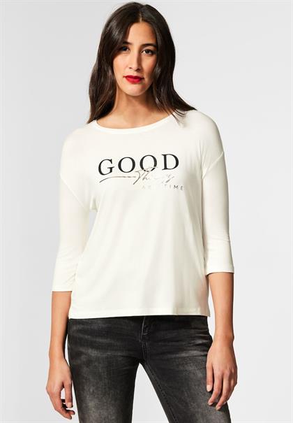 Jersey T-Shirt mit Wording off white