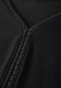 Jersey-Top mit Häkeldetails black