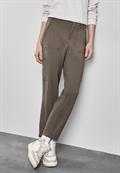 Jersey Twill Cargo-Hose muddy brown