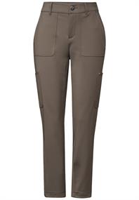 Jersey Twill Cargo-Hose muddy brown