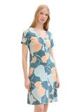 Jerseykleid abstract flower print