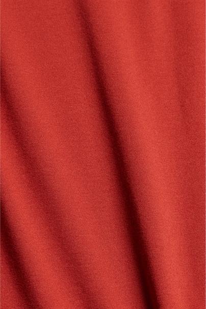 Jerseykleid mit Knoten terracotta