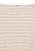 Jerseyshirt aus 100% Baumwolle beige melange stripe