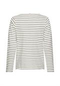 Jerseyshirt aus 100% Baumwolle dark olive stripes