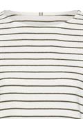 Jerseyshirt aus 100% Baumwolle dark olive stripes