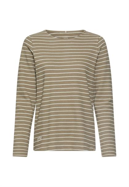 Jerseyshirt aus 100% Baumwolle sage stripes