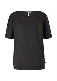Jerseyshirt aus Baumwollmix schwarz