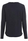 Jerseyshirt mit Rundhalsauschnitt dark navy