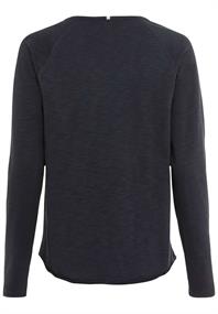 Jerseyshirt mit Rundhalsauschnitt dark navy