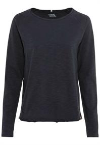 Jerseyshirt mit Rundhalsauschnitt dark navy