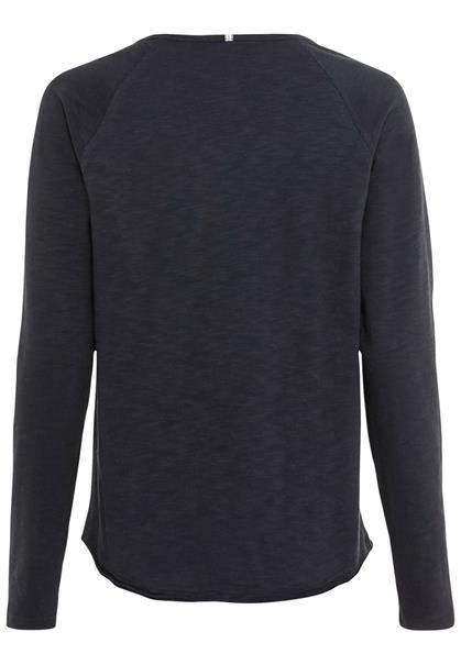 Jerseyshirt mit Rundhalsauschnitt dark navy