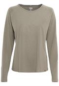 Jerseyshirt mit Rundhalsauschnitt light khaki