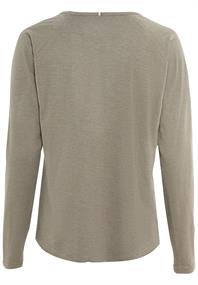 Jerseyshirt mit Rundhalsauschnitt light khaki