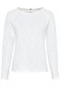 Jerseyshirt mit Rundhalsauschnitt offwhite