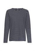 Jerseyshirt mit Seitenschlitzen night blue with milk