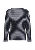 Jerseyshirt mit Seitenschlitzen night blue with milk