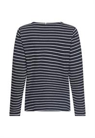 Jerseyshirt mit Seitenschlitzen night blue with milk