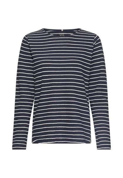 Jerseyshirt mit Seitenschlitzen night blue with milk