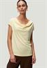Jerseyshirt mit Wasserfallausschnitt double cream