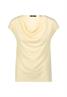 Jerseyshirt mit Wasserfallausschnitt double cream