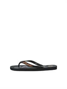 JFWLOGO PALM PRINT FLIP FLOP LN anthracite1