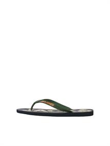 JFWLOGO PALM PRINT FLIP FLOP LN navy blazer2