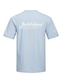 JJBEAU TEE SS CREW NECK chambray blue