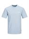 JJBEAU TEE SS CREW NECK chambray blue