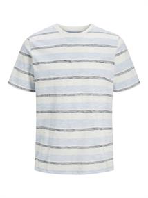 JJBIRK STRIPED TEE SS CREW NECK cloud dancer