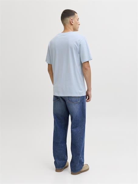 JJCOLE PRINT TEE SS CREW NECK LN celestial blue
