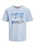JJCOLTON PHOTOPRINT TEE SS CREW NECK chambray blue