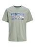 JJCOLTON PHOTOPRINT TEE SS CREW NECK iceberg green