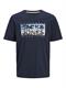 JJCOLTON PHOTOPRINT TEE SS CREW NECK sky captain