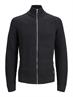 JJDAVIS KNIT FULL ZIP CARDIGAN black