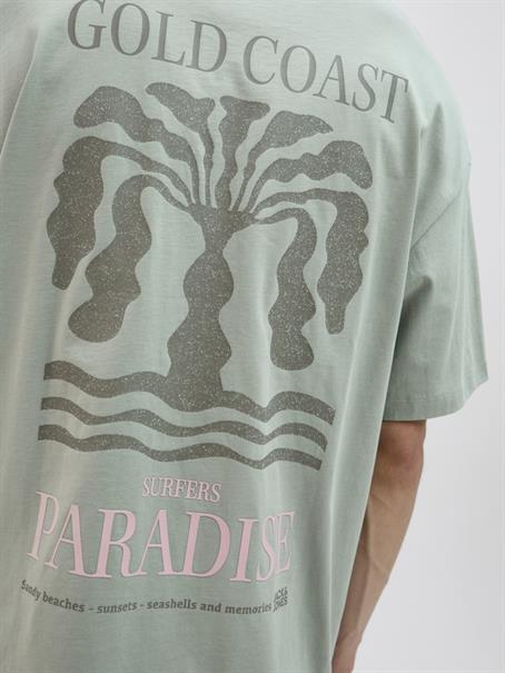 JJEAMES TEE SS CREW NECK iceberg green