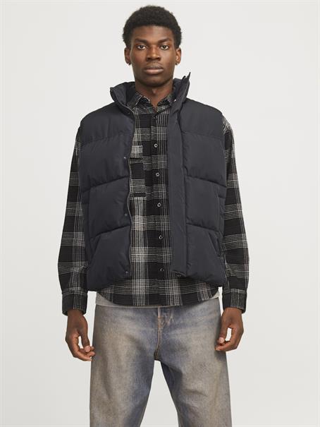 JJEASTON QUILTED BODYWARMER COLLAR black