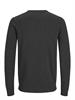 JJEBASIC KNIT CREW NECK NOOS dark grey melange