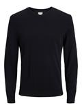 JJEBASIC KNIT V-NECK NOOS black