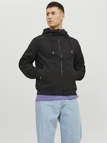 JJEBASIC SOFTSHELL HOOD NOOS black