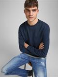JJEBASIC SWEAT CREW NECK NOOS navy blazer