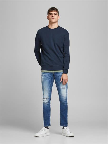 JJEBASIC SWEAT CREW NECK NOOS navy blazer