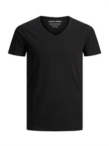 JJEBASIC V-NECK TEE S/S NOOS black