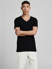 JJEBASIC V-NECK TEE S/S NOOS black