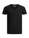 JJEBASIC V-NECK TEE S/S NOOS black
