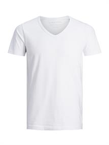 JJEBASIC V-NECK TEE S/S NOOS white