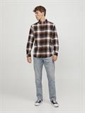 JJECLASSIC AUTUMN CHECK SHIRT LS SN hawaiian sunset
