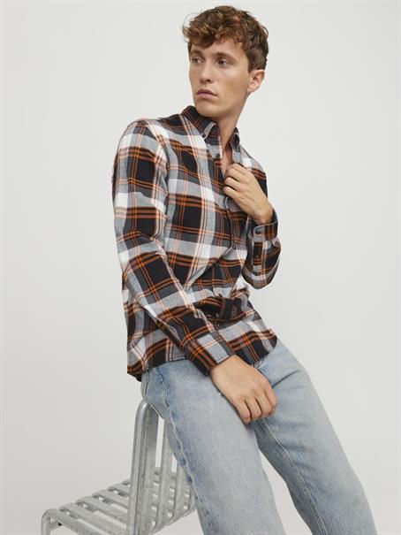 JJECLASSIC AUTUMN CHECK SHIRT LS SN hawaiian sunset