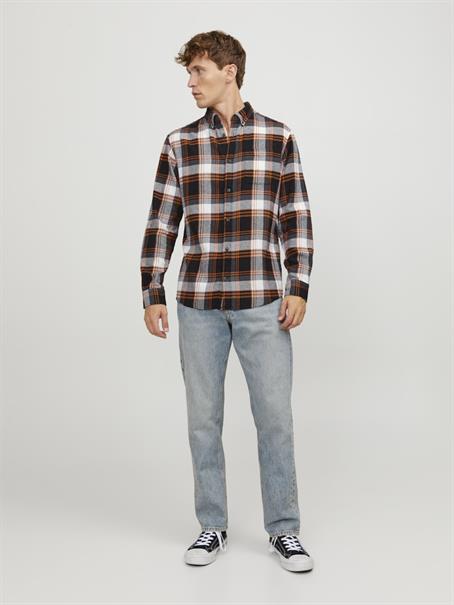 JJECLASSIC AUTUMN CHECK SHIRT LS SN hawaiian sunset