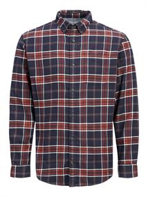 JJECLASSIC CHECK SHIRT L/S AU22 SN hawaiian sunset