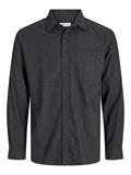 JJECLASSIC MELANGE SHIRT L/S NOOS dark grey melange
